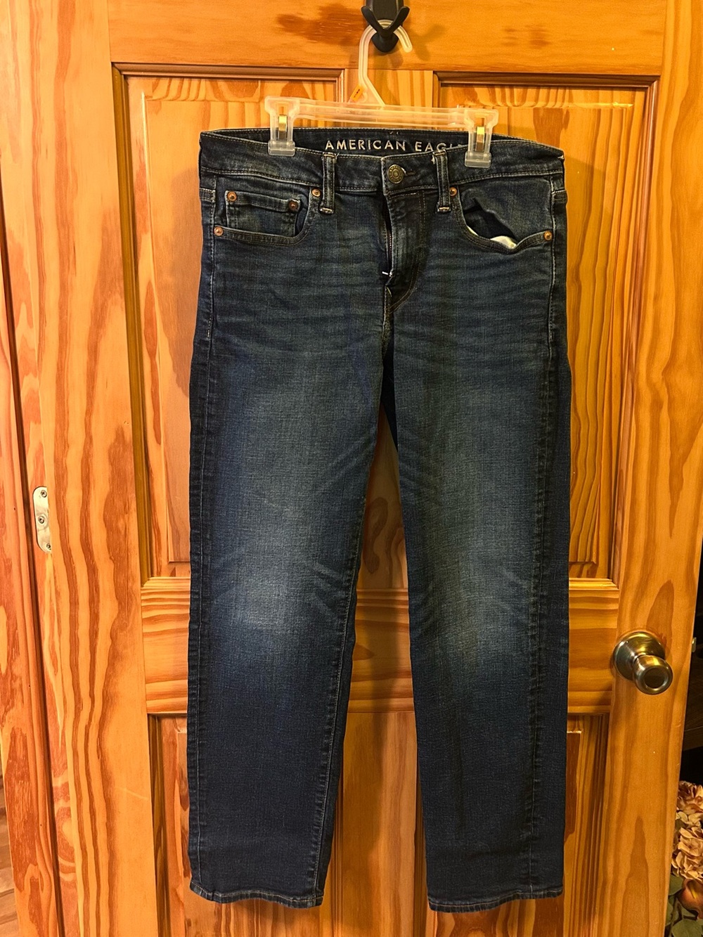 American Eagle Outfitters Men's Slim Straight Dark Blue Jeans 29x30